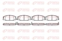 комплект спирачно феродо, дискови спирачки
