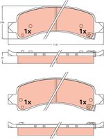 Bremsbelagsatz, Scheibenbremse