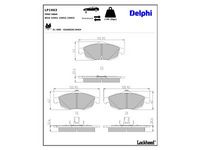 комплект спирачно феродо, дискови спирачки