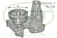 водна помпа, охлаждане на двигателя