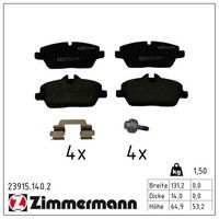 комплект спирачно феродо, дискови спирачки