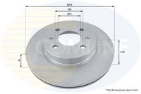 Disc frana COMLINE, Cod: ADC1043V