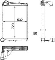 Thumbnail - Intercooler, inlaatluchtkoeler - CI182000P - MAHLE