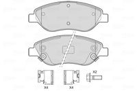 Bremsbelagsatz, Scheibenbremse
