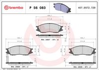 комплект спирачно феродо, дискови спирачки