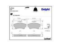 комплект спирачно феродо, дискови спирачки