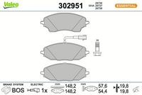 Bremsbelagsatz, Scheibenbremse
