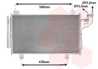 Condensator, climatizare VAN WEZEL, Cod: 27015260