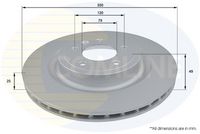 Disc frana COMLINE, Cod: ADC1282V