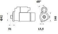 Thumbnail - Startmotor / starter - MS778 - MAHLE