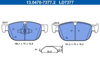 Bremsbelagsatz, Scheibenbremse