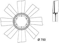 Thumbnail - Koelventilatorwiel - CFW16000P - MAHLE