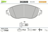Bremsbelagsatz, Scheibenbremse