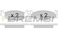 Комплект спирачно феродо, дискови спирачки BP2261 BREMSI
