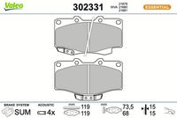 Bremsbelagsatz, Scheibenbremse