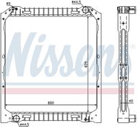 Radiator, racire motor NISSENS, Cod: 62349A