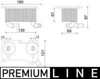 Thumbnail - Oliekoeler, motorolie - CLC294000P - MAHLE