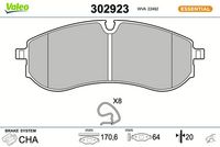 Bremsbelagsatz, Scheibenbremse