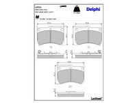 комплект спирачно феродо, дискови спирачки