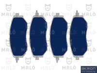 Комплект спирачно феродо, дискови спирачки 1051003 AKRON-MALÒ