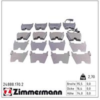 комплект спирачно феродо, дискови спирачки