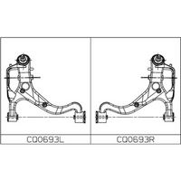 Brat, suspensie roata CTR, Cod: CQ0693L