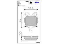 комплект спирачно феродо, дискови спирачки