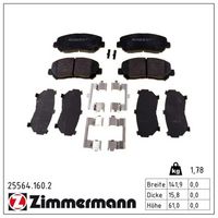 комплект спирачно феродо, дискови спирачки
