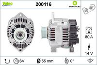 Generator / Alternator VALEO, Cod: 200116