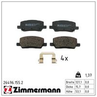 комплект спирачно феродо, дискови спирачки