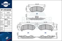 комплект спирачно феродо, дискови спирачки