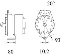 Thumbnail - Dynamo / alternator - MG820 - MAHLE