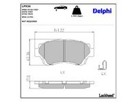 комплект спирачно феродо, дискови спирачки