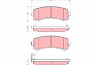 комплект спирачно феродо, дискови спирачки