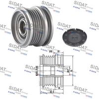 Fulie alternator SIDAT, Cod: 455009