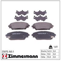 комплект спирачно феродо, дискови спирачки