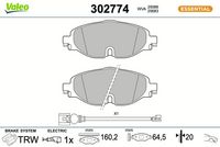 Bremsbelagsatz, Scheibenbremse