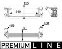 Thumbnail - Intercooler, inlaatluchtkoeler - CI214000P - MAHLE