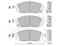 Bremsbelagsatz, Scheibenbremse