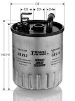 Горивен филтър GS213 TECNECO FILTERS
