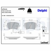 Bremsbelagsatz, Scheibenbremse