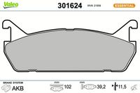 Bremsbelagsatz, Scheibenbremse