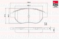 комплект спирачно феродо, дискови спирачки