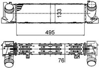 Thumbnail - Intercooler, inlaatluchtkoeler - CI393000P - MAHLE