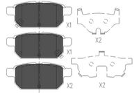 комплект спирачно феродо, дискови спирачки