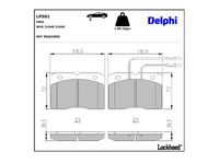 комплект спирачно феродо, дискови спирачки
