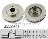 Disc frana NIPPARTS, Cod: J3300528