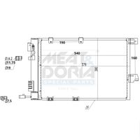 Condensator, climatizare MEAT & DORIA, Cod: 991050