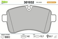 Bremsbelagsatz, Scheibenbremse