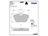 комплект спирачно феродо, дискови спирачки